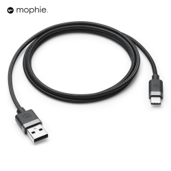 ZAGG Mophie Cavo USB C Flash 1m – Ricarica Rapida E Resistente – Nero